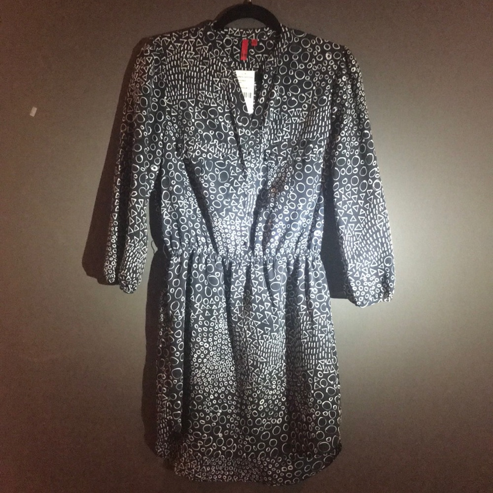 NWT 5/48 Casual Midnight Blue & White Dress Sz M